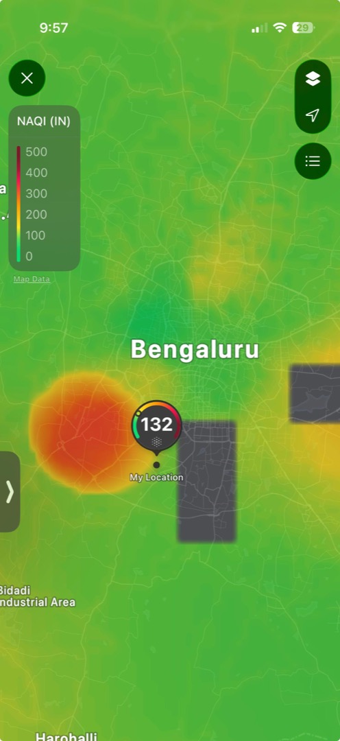 Apple Maps showing Gubbalala location